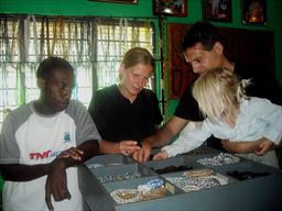 Bead shopping in Ghana